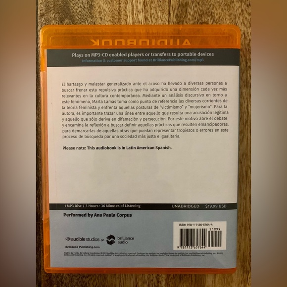 Acoso: ?Denuncia Legitima O Victimizacion? by Marta Lamas Compact Disc Book - Picture 2 of 2